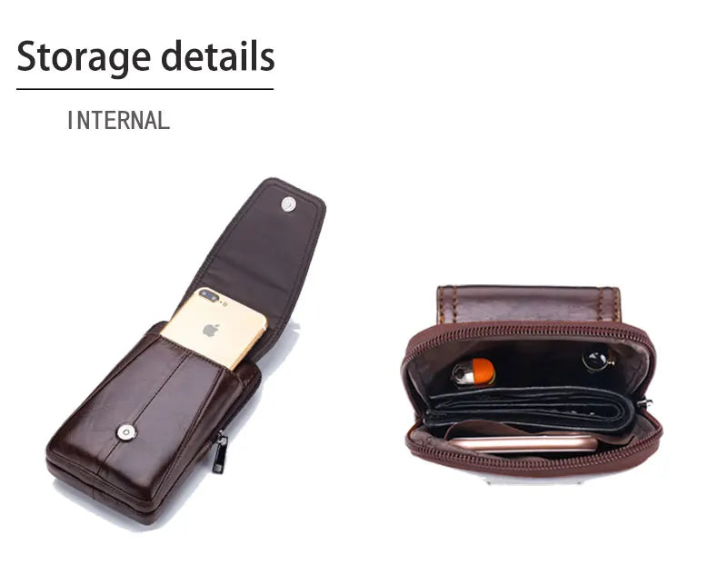 Men’s Leather Waist Bag