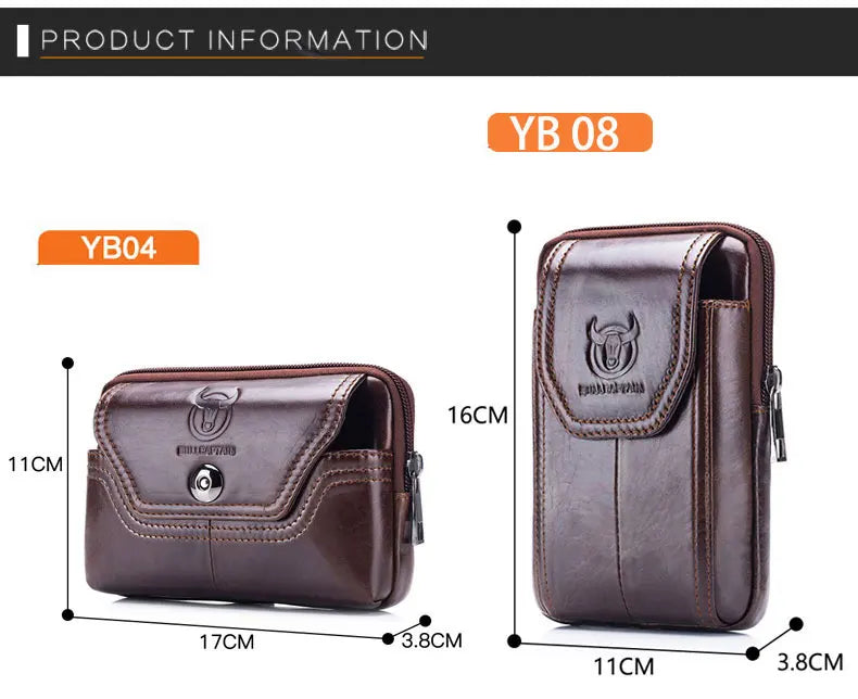 Men’s Leather Waist Bag