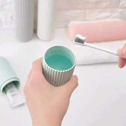 Portable Toothbrush Toothpaste Holder