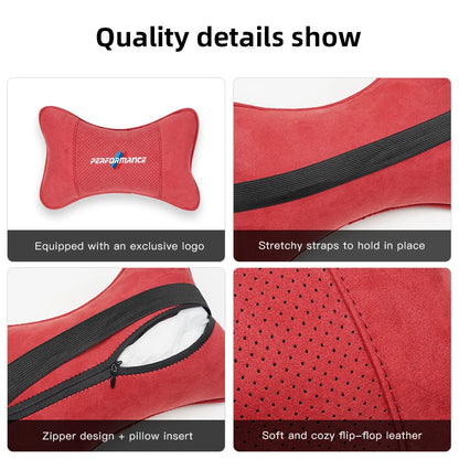 Suede Headrest Neck Pillow