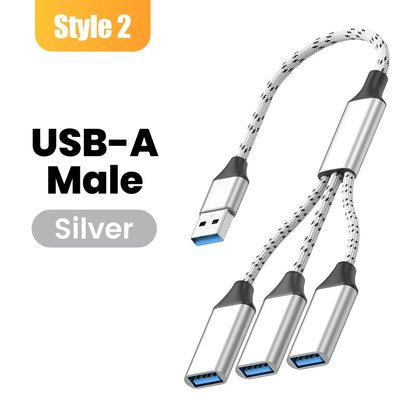 Multifunctional 3-in-1 USB Type-C Hub OTG Adapter