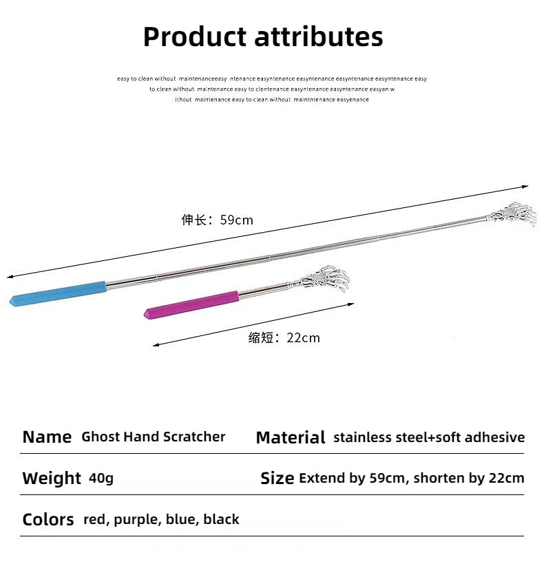 Retractable Stainless Steel Claw Massager