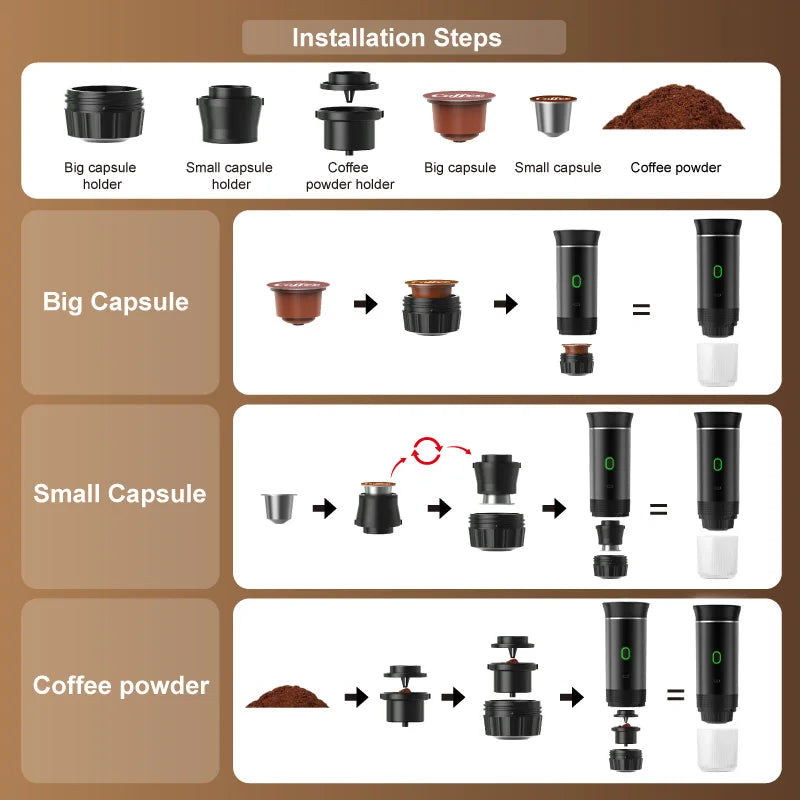 3-in-1 Travel Coffee Maker