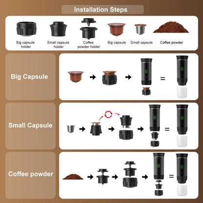 3-in-1 Travel Coffee Maker