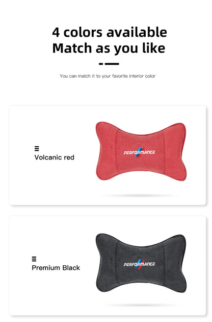 Suede Headrest Neck Pillow