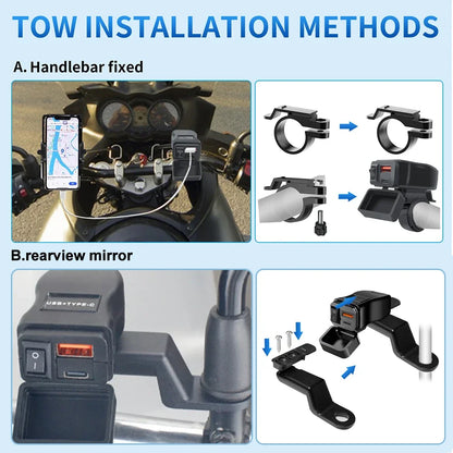 High-Performance Motorcycle USB Charger