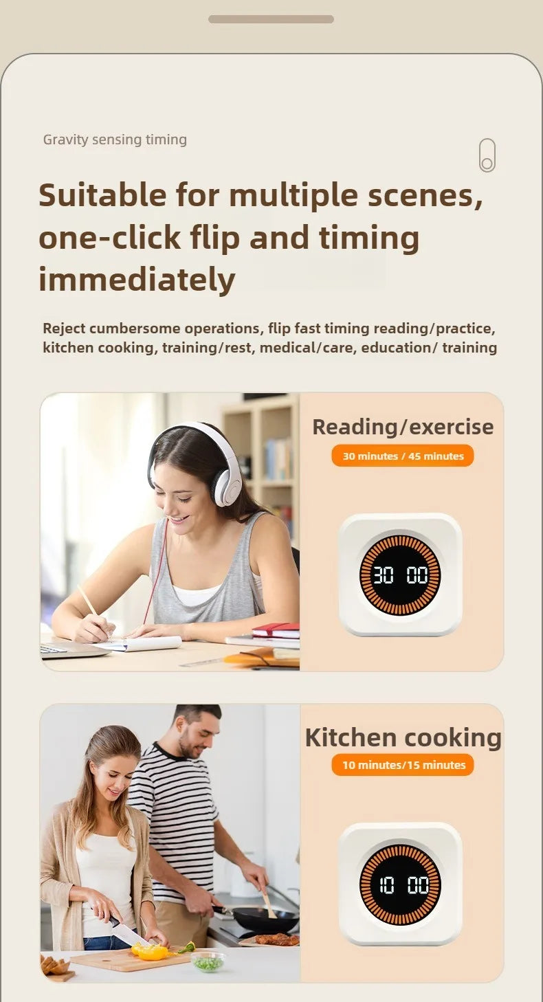 Gravity Sensor LED Countdown Timer