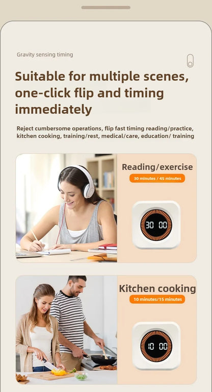 Gravity Sensor LED Countdown Timer