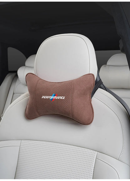Suede Headrest Neck Pillow