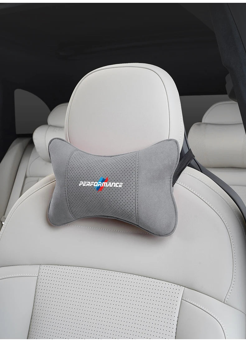 Suede Headrest Neck Pillow