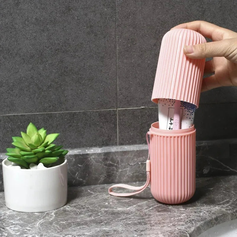Portable Toothbrush Toothpaste Holder