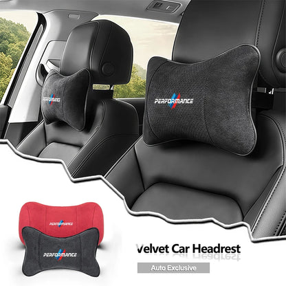 Suede Headrest Neck Pillow