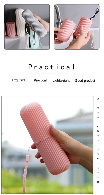 Portable Toothbrush Toothpaste Holder
