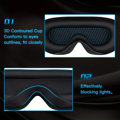 3D Sleep Mask with Noise Ear Plug