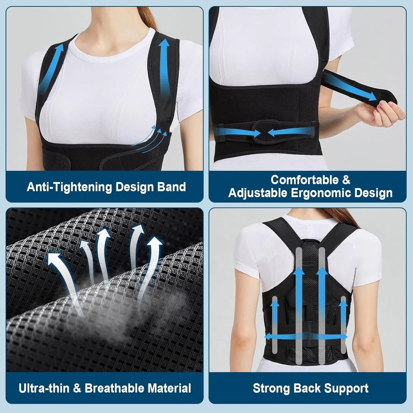 Adjustable Back Brace Posture Corrector