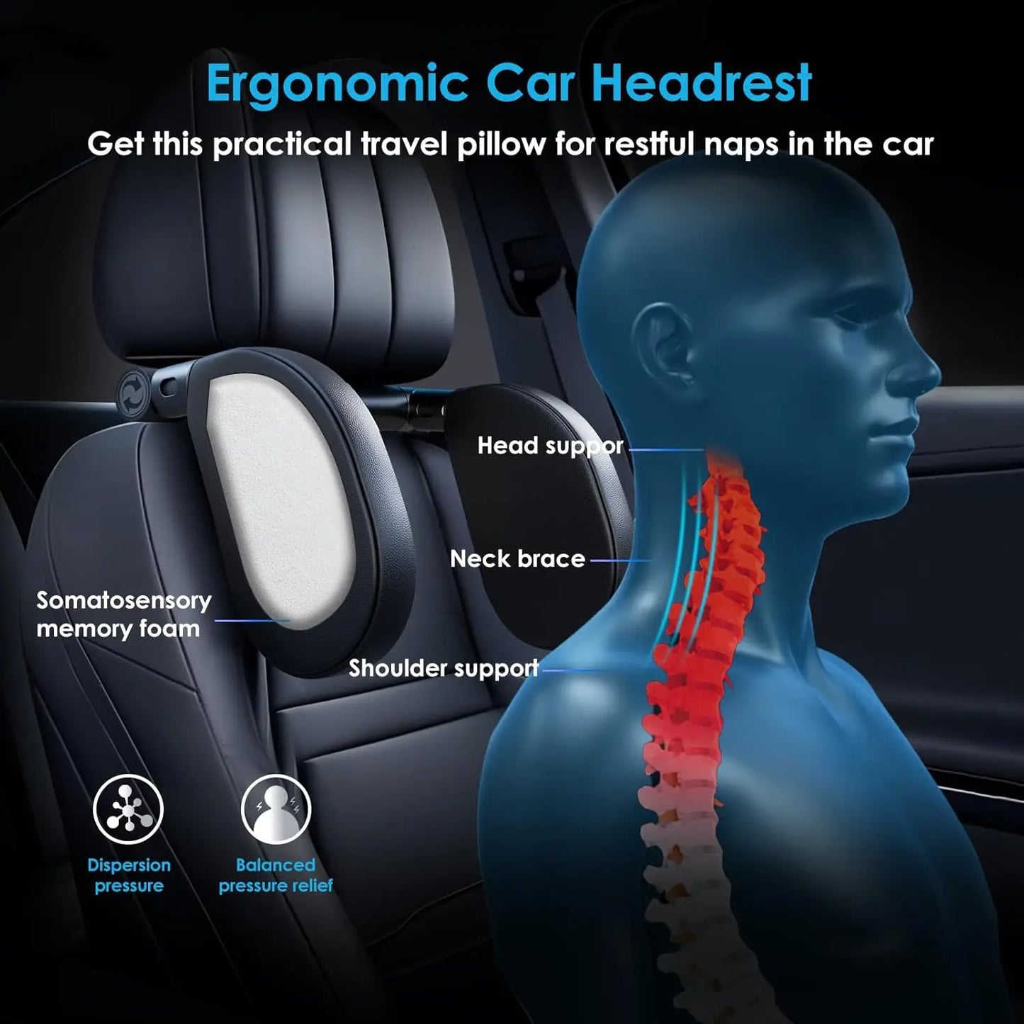 Memory Foam Car Pillow