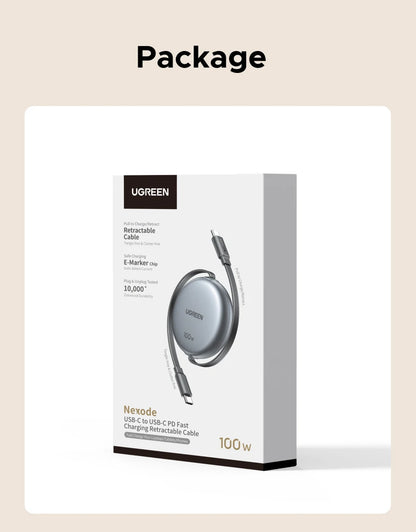 USB-C Retractable Fast Charge Cable