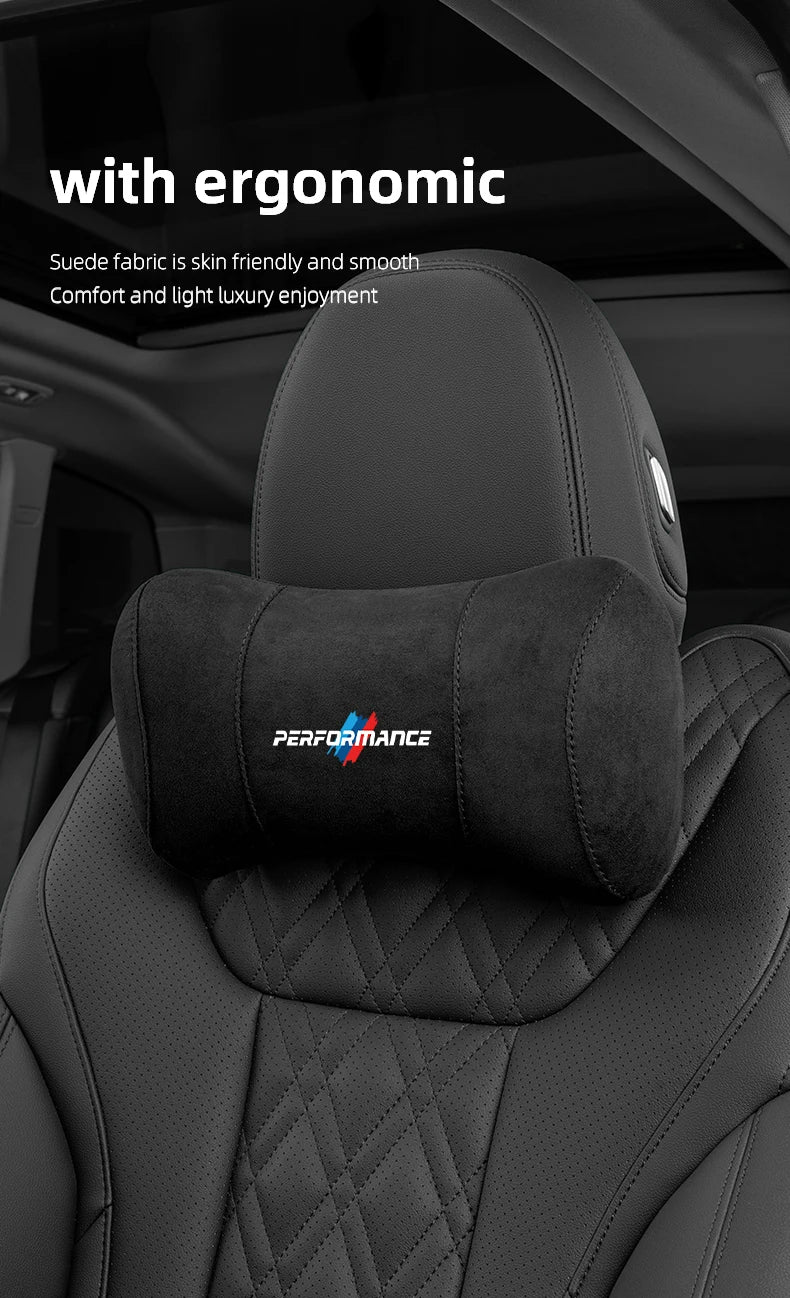Suede Headrest Neck Pillow
