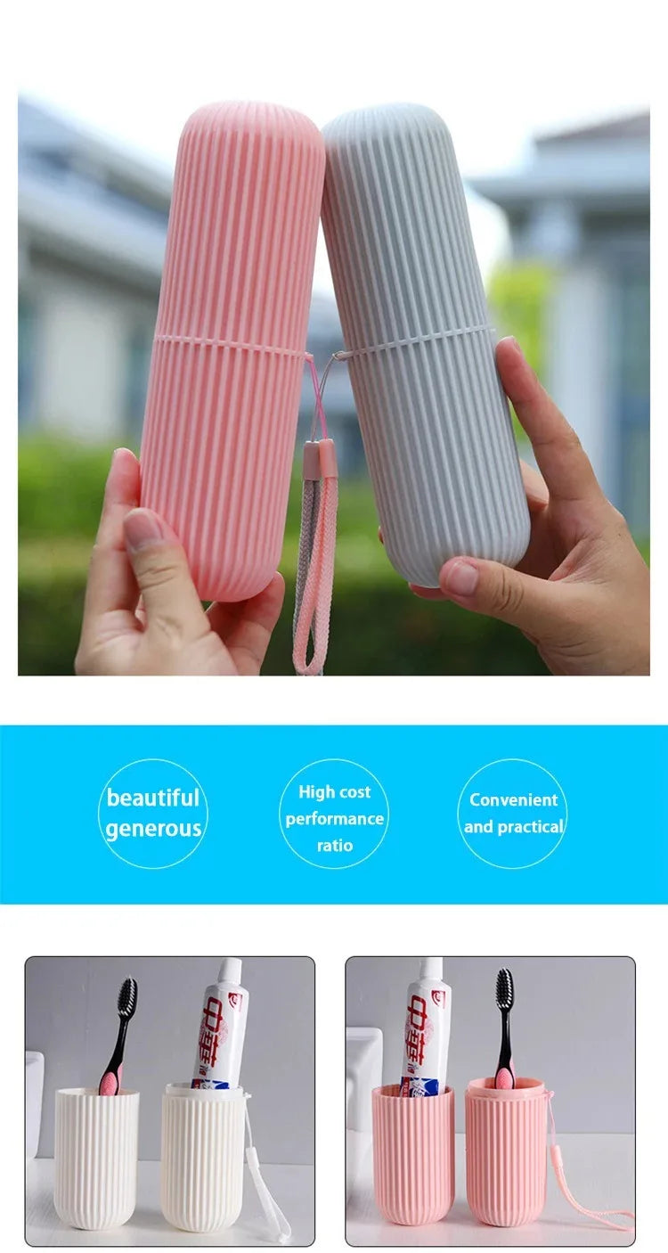 Portable Toothbrush Toothpaste Holder