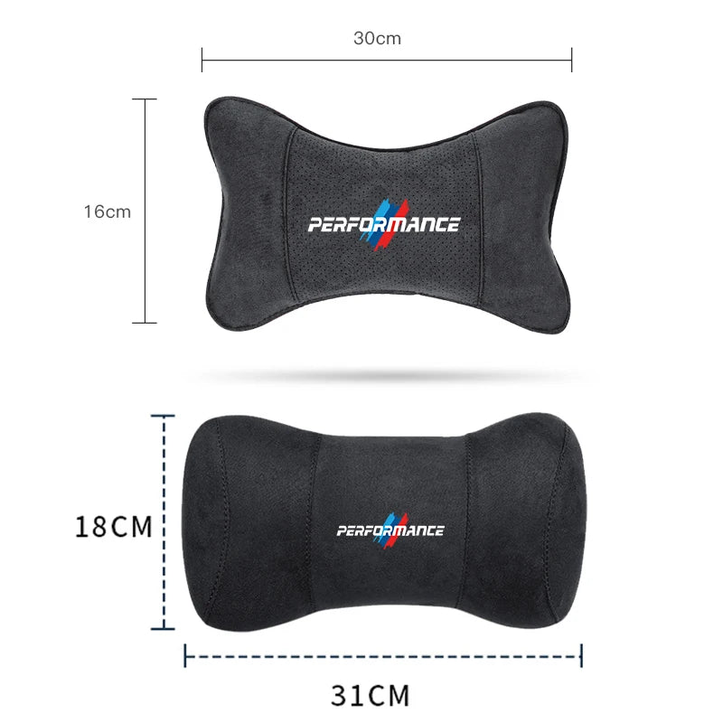 Suede Headrest Neck Pillow