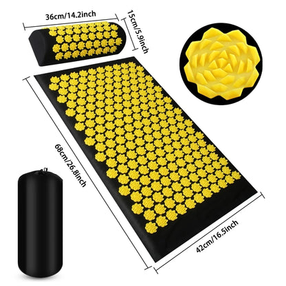 Acupressure Yoga Mat with Pillow