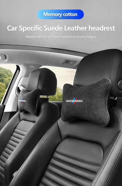 Suede Headrest Neck Pillow
