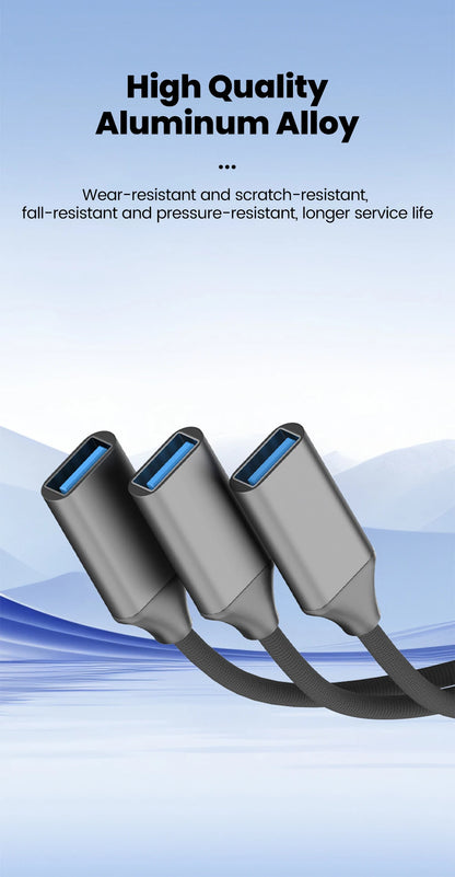 Multifunctional 3-in-1 USB Type-C Hub OTG Adapter