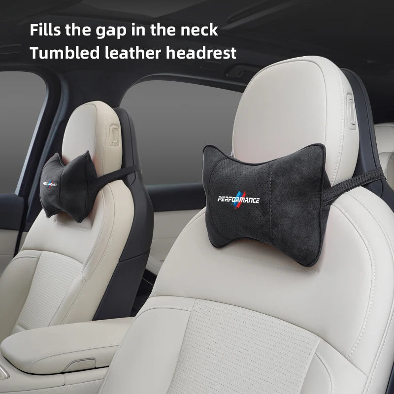 Suede Headrest Neck Pillow
