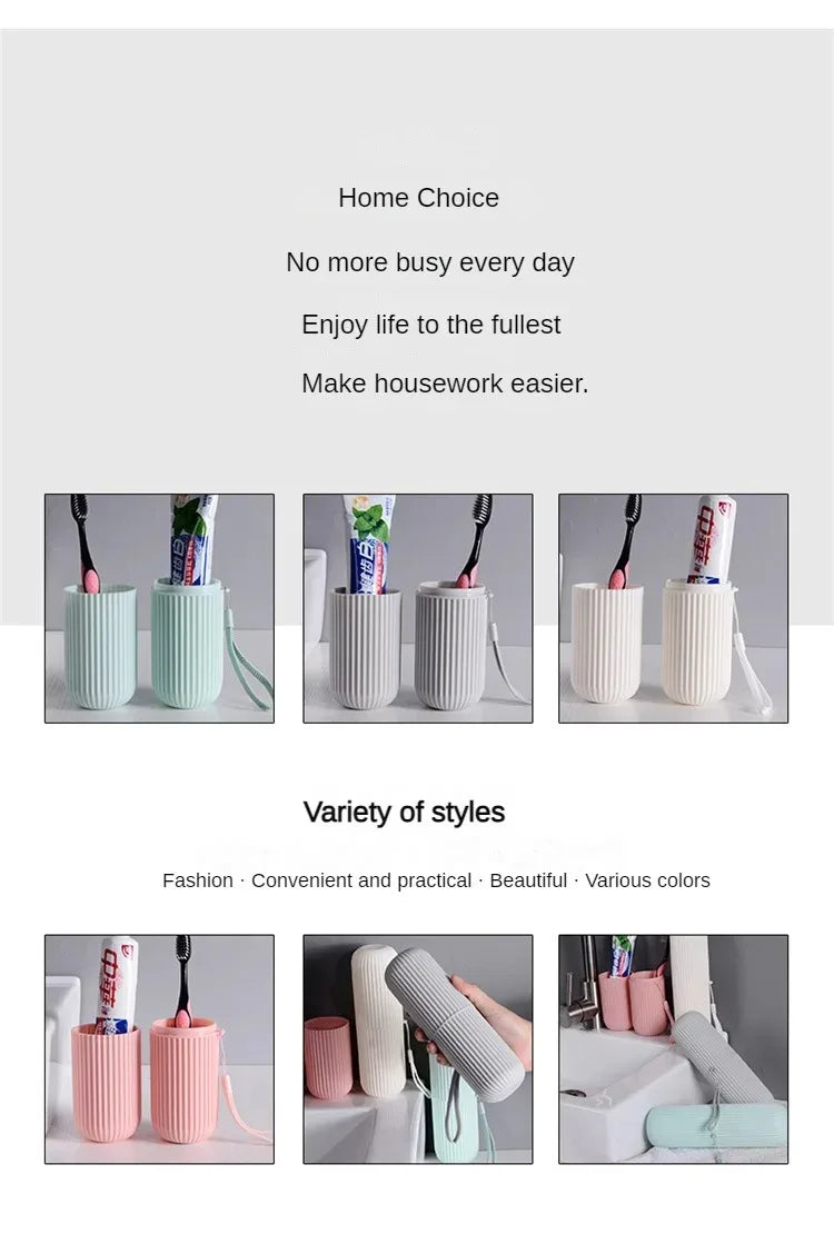 Portable Toothbrush Toothpaste Holder