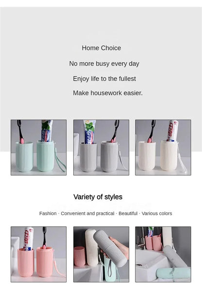 Portable Toothbrush Toothpaste Holder