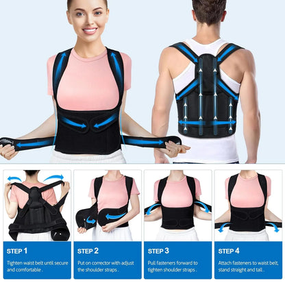 Adjustable Back Brace Posture Corrector