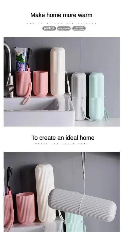 Portable Toothbrush Toothpaste Holder