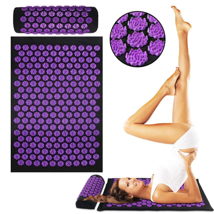 Acupressure Yoga Mat with Pillow