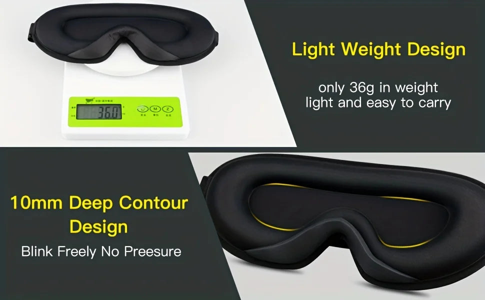 3D Sleep Mask with Noise Ear Plug