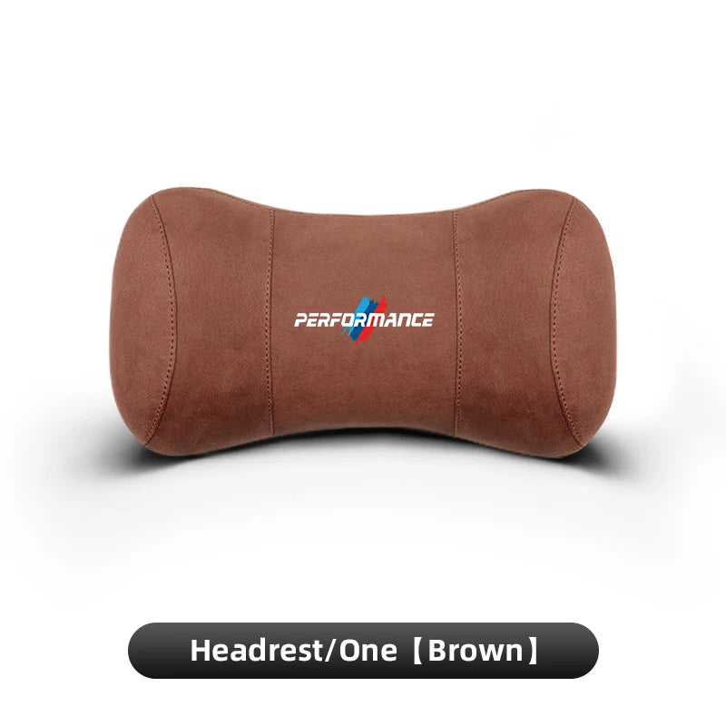Suede Headrest Neck Pillow