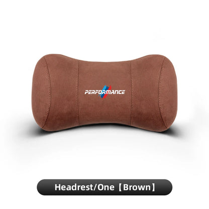 Suede Headrest Neck Pillow