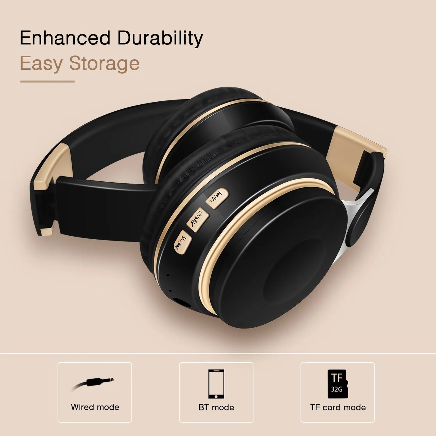 Wireless Stereo Headband Headphones