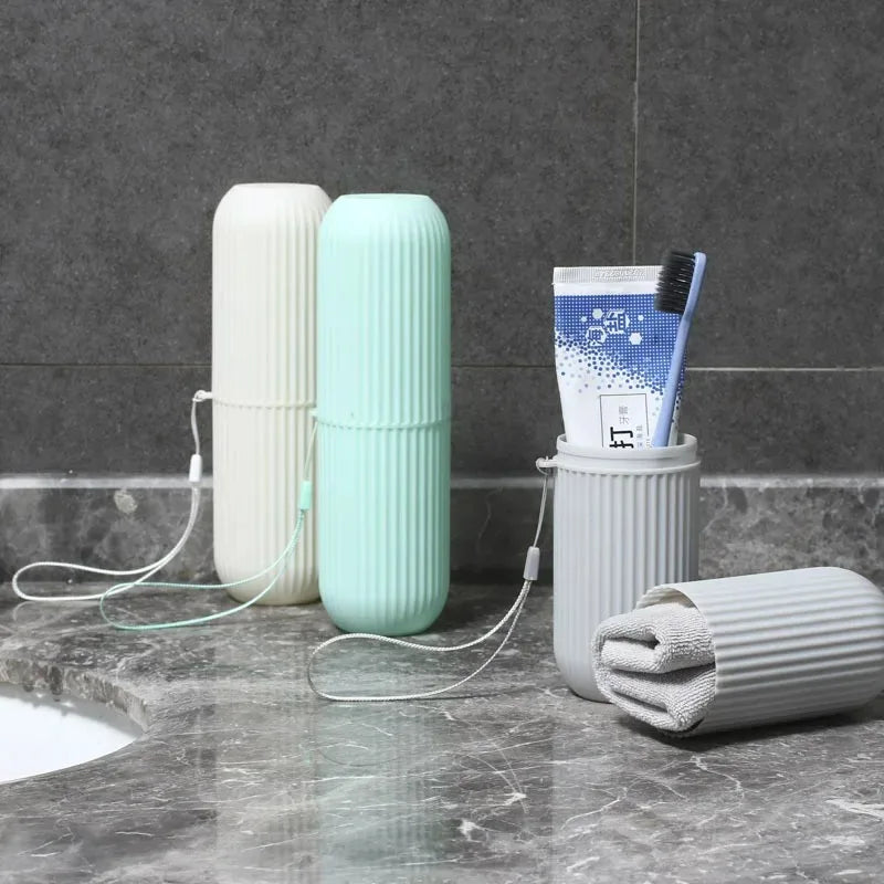 Portable Toothbrush Toothpaste Holder