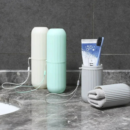 Portable Toothbrush Toothpaste Holder