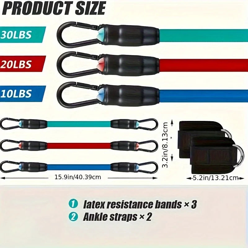 Ankle Straps Resistance Bands Set